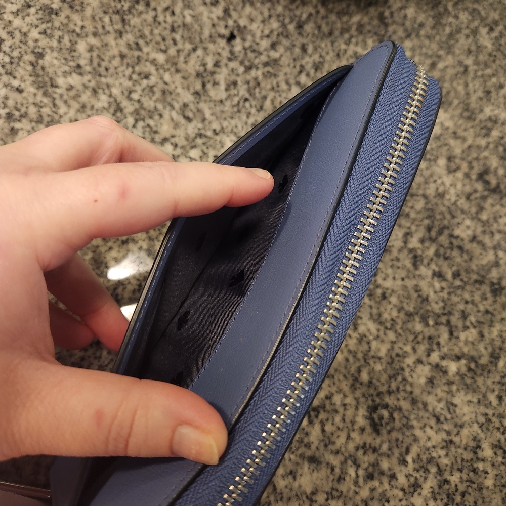 Kate Spade Adel Large Continental Wallet Color Blueberry Cobbler - Picture 8 of 14
